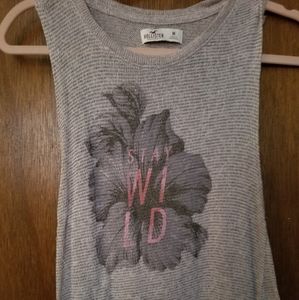 Hollister Gray Sleeveless Top